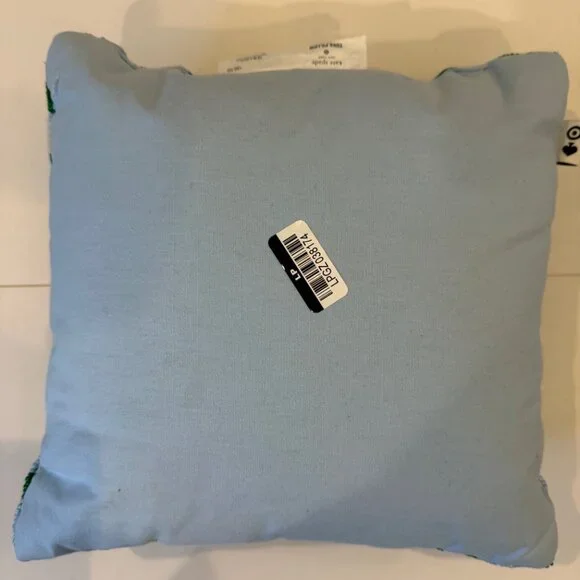 12"x12" Beaded Classic Rose Square Throw Pillow Green/Blue - kate spade new - Picture 2 of 7